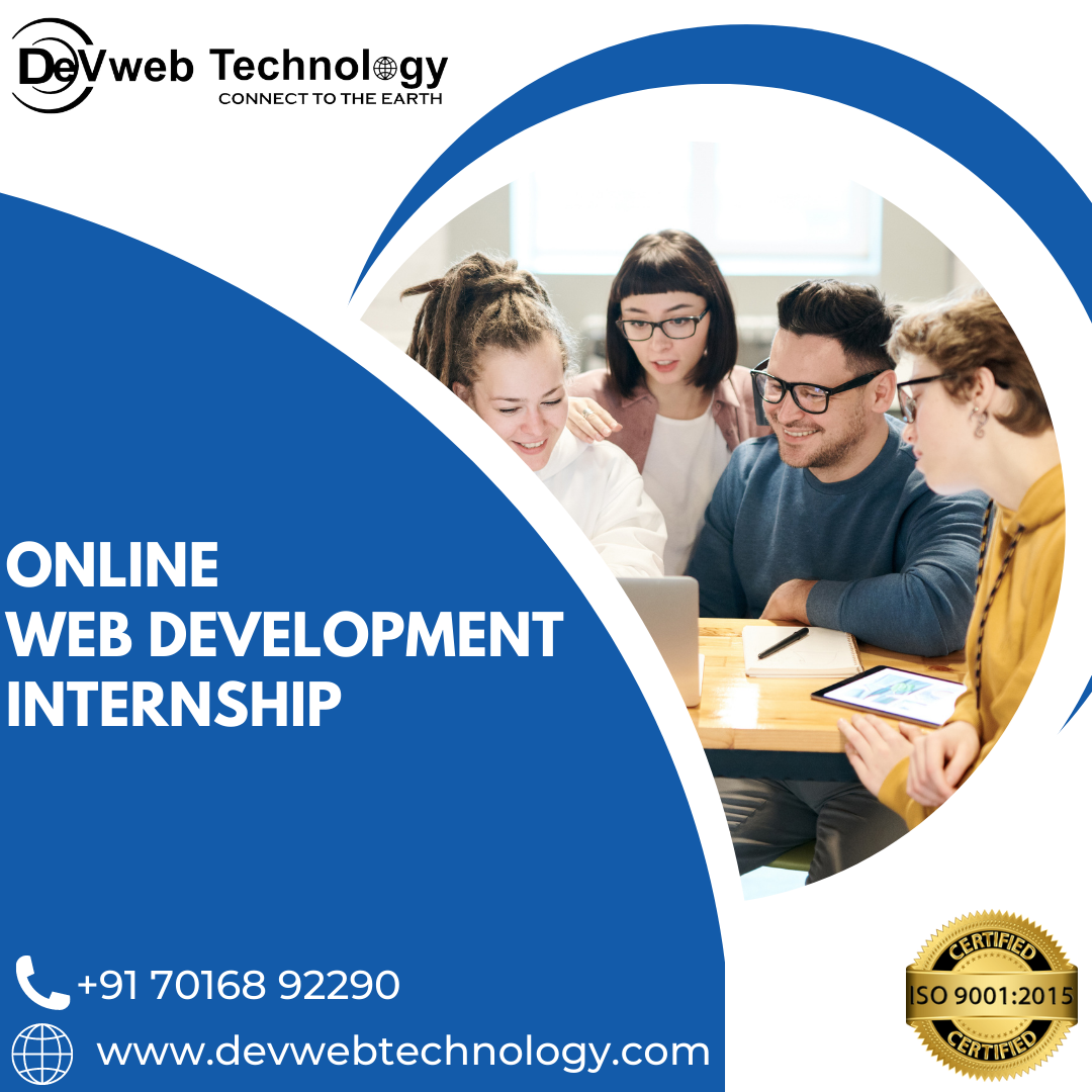 Online Web Development Internship Training at Best IT Company in Rajkot, Gujarat, India.