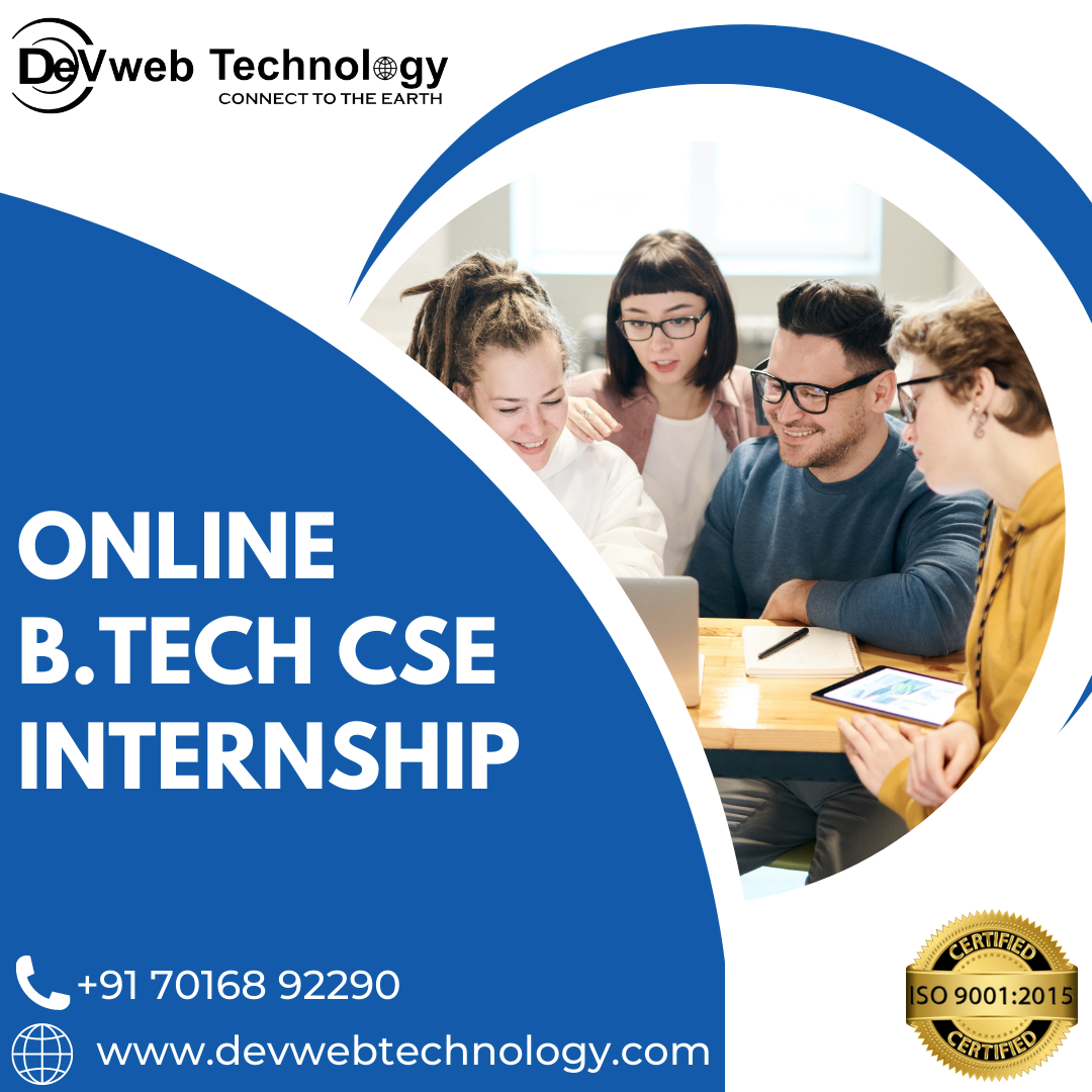 Online IT  Internship Training for B.TECH CSE last semester students at Best IT Company in Rajkot, Gujarat, India.